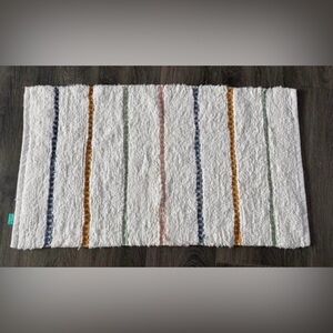 Pillowfort Colorful Striped Bath Mat